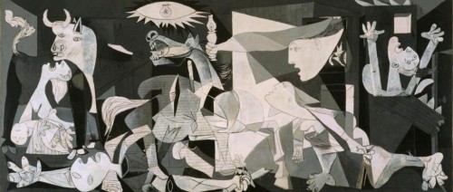 Pablo Picasso - Guernica. Una delle più famose opere sulla guerra (immagine web)