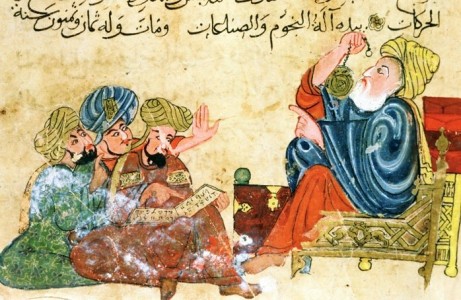 Mukhtar al hikam, Aristotele con allievi