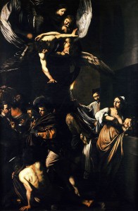 Le sette opere di misericordia corporale (Michelangelo Merisi, detto Caravaggio, 1606-1607. Napoli, Pio Monte della Misericordia). Immagine web (it.wikipedia.org/wiki/Sette_opere_di_Misericordia)