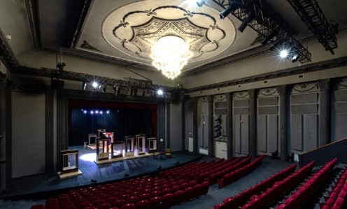 Il palco del teatro della Georgia